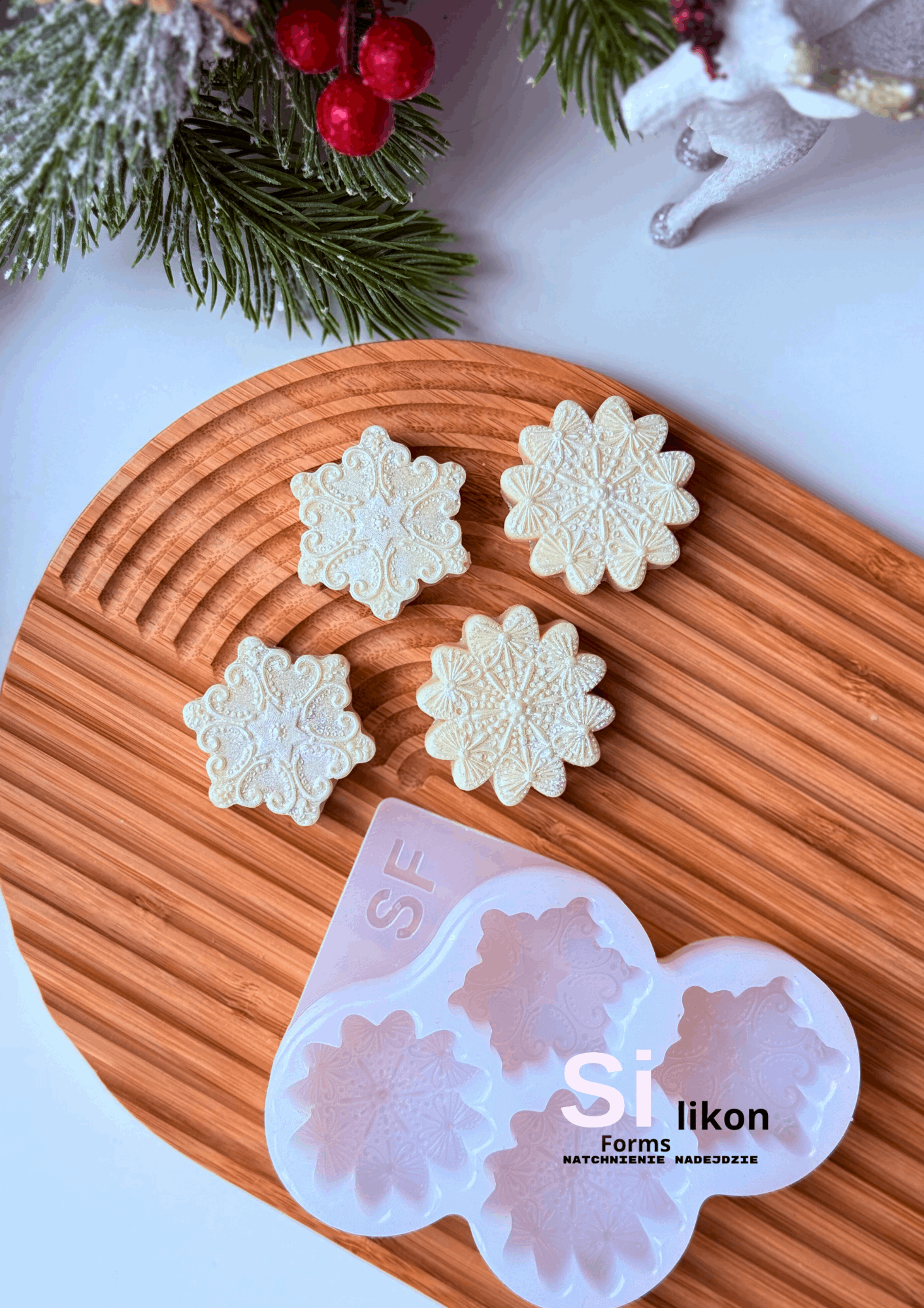 Płatki śniegu 4 x w 1